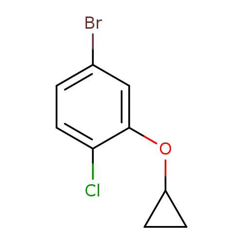 Clc1ccc(cc1OC1CC1)Br