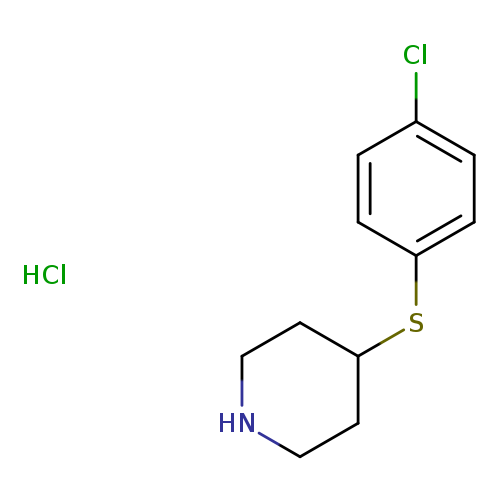 Clc1ccc(cc1)SC1CCNCC1.Cl