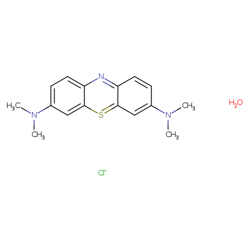 CN(c1ccc2c(c1)[s+]c1c(n2)ccc(c1)N(C)C)C.O.[Cl-]