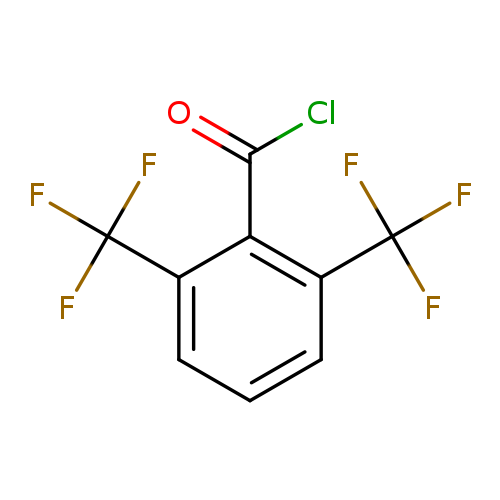 ClC(=O)c1c(cccc1C(F)(F)F)C(F)(F)F