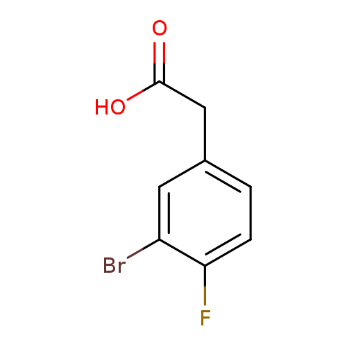 OC(=O)Cc1ccc(c(c1)Br)F