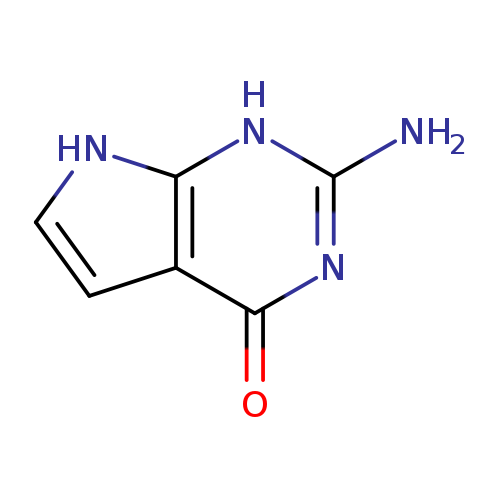 Nc1nc(=O)c2c([nH]1)[nH]cc2