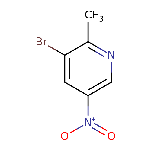 [O-][N+](=O)c1cnc(c(c1)Br)C