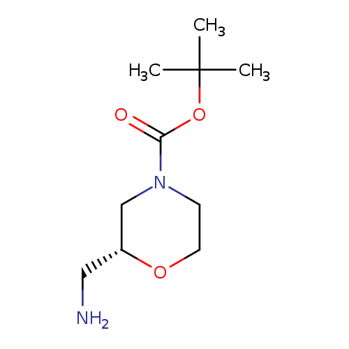 NC[C@H]1OCCN(C1)C(=O)OC(C)(C)C