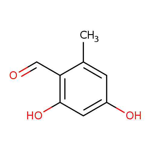 O=Cc1c(C)cc(cc1O)O
