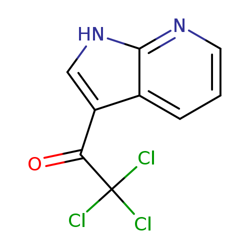 O=C(C(Cl)(Cl)Cl)c1c[nH]c2c1cccn2