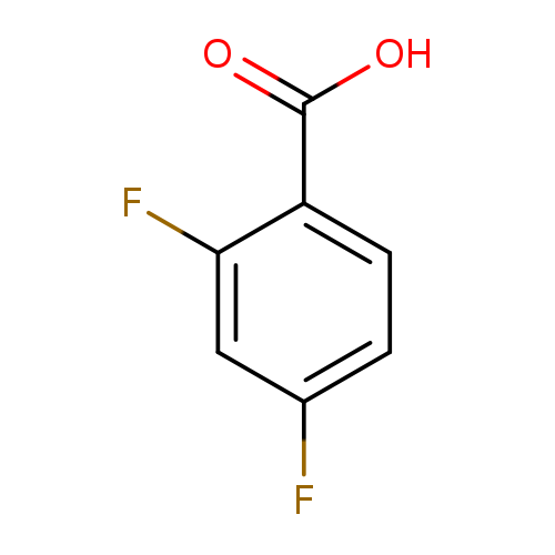 Fc1ccc(c(c1)F)C(=O)O