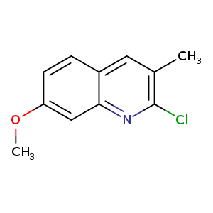 COc1ccc2c(c1)nc(c(c2)C)Cl