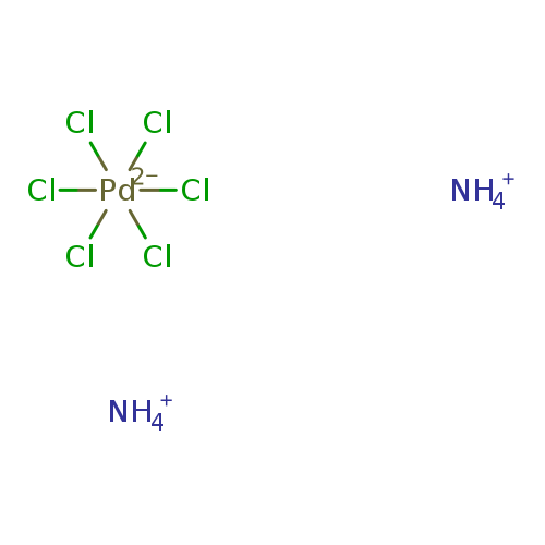 Cl[Pd-2](Cl)(Cl)(Cl)(Cl)Cl.[NH4+].[NH4+]