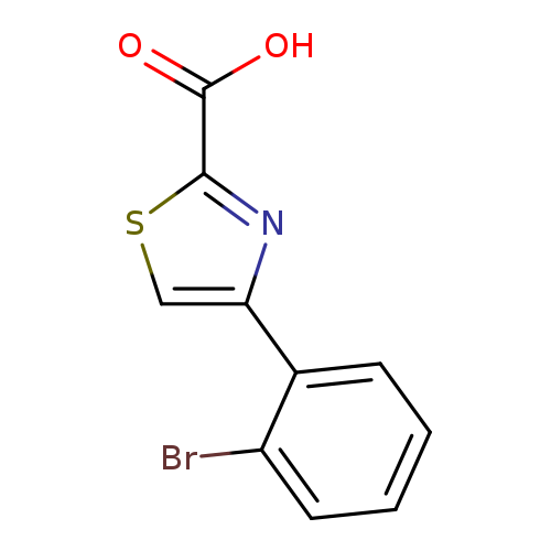 Brc1ccccc1c1csc(n1)C(=O)O