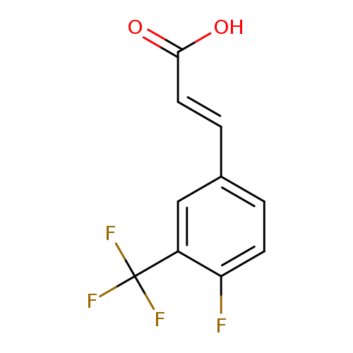 OC(=O)/C=C/c1ccc(c(c1)C(F)(F)F)F