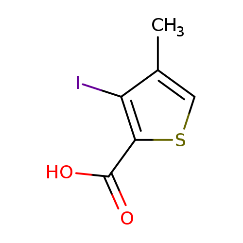 OC(=O)c1scc(c1I)C