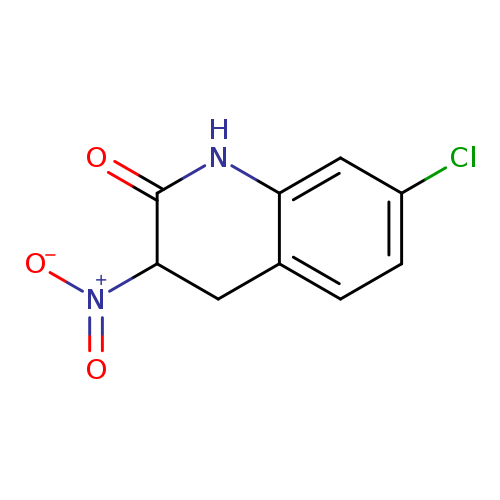 O=C1Nc2cc(Cl)ccc2CC1[N+](=O)[O-]