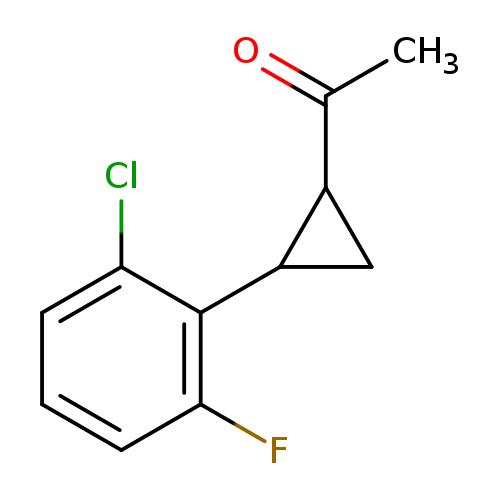 CC(=O)C1CC1c1c(F)cccc1Cl