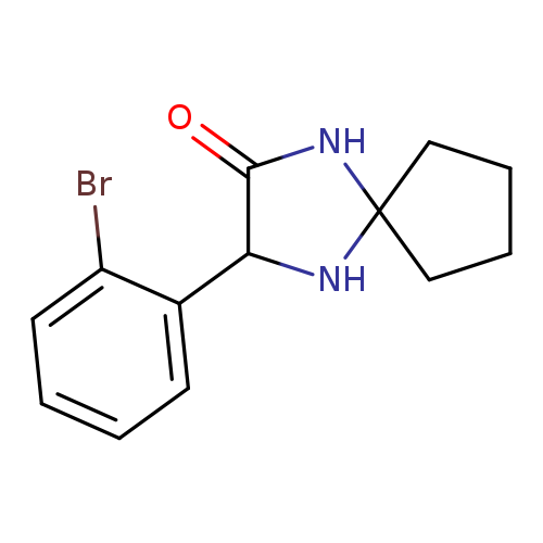 O=C1NC2(NC1c1ccccc1Br)CCCC2