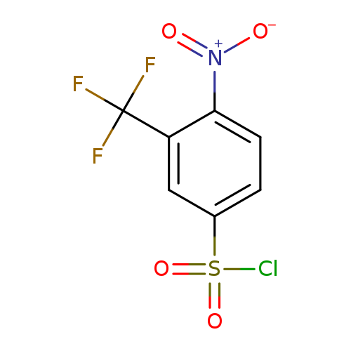 [O-][N+](=O)c1ccc(cc1C(F)(F)F)S(=O)(=O)Cl