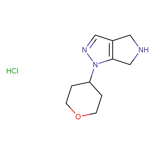 O1CCC(CC1)n1ncc2c1CNC2.Cl