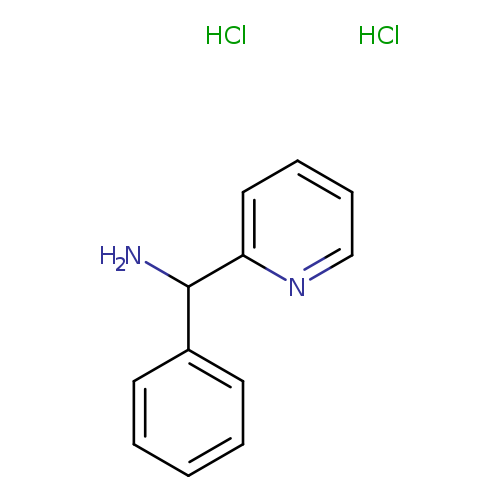 NC(c1ccccn1)c1ccccc1.Cl.Cl