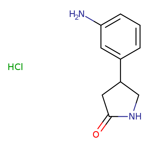 O=C1NCC(C1)c1cccc(c1)N.Cl