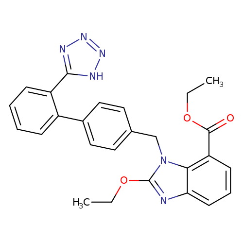 CCOC(=O)c1cccc2c1n(Cc1ccc(cc1)c1ccccc1c1[nH]nnn1)c(n2)OCC