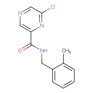 Clc1cncc(n1)C(=O)NCc1ccccc1C