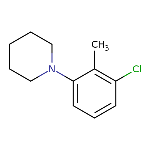 Cc1c(Cl)cccc1N1CCCCC1