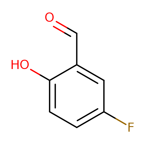 O=Cc1cc(F)ccc1O