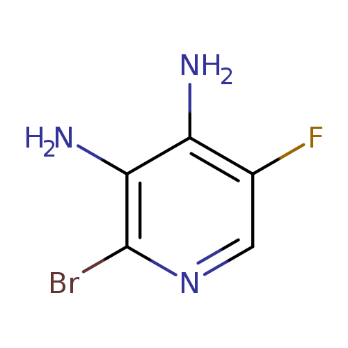 Fc1cnc(c(c1N)N)Br