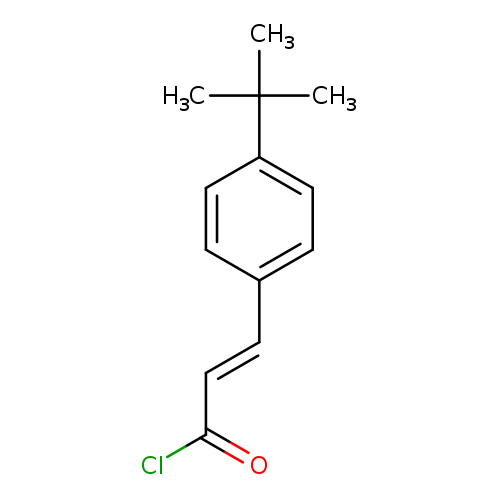 ClC(=O)/C=C/c1ccc(cc1)C(C)(C)C