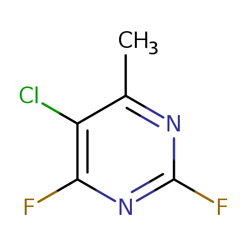 Fc1nc(C)c(c(n1)F)Cl