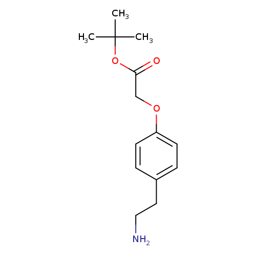 NCCc1ccc(cc1)OCC(=O)OC(C)(C)C