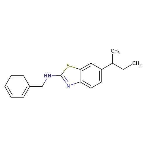 CCC(c1ccc2c(c1)sc(n2)NCc1ccccc1)C