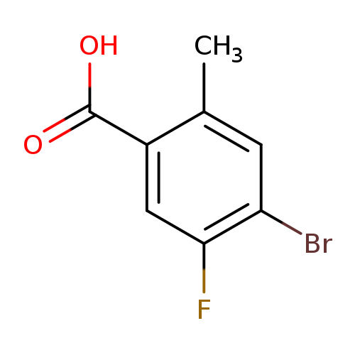 OC(=O)c1cc(F)c(cc1C)Br