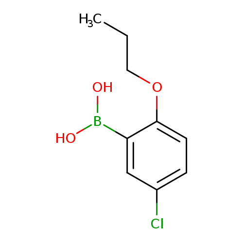 CCCOc1ccc(cc1B(O)O)Cl