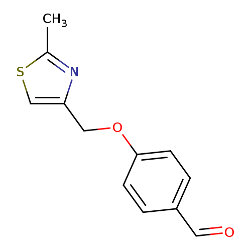 O=Cc1ccc(cc1)OCc1csc(n1)C