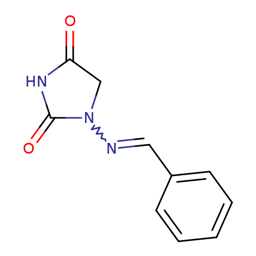 O=C1NC(=O)CN1N=Cc1ccccc1