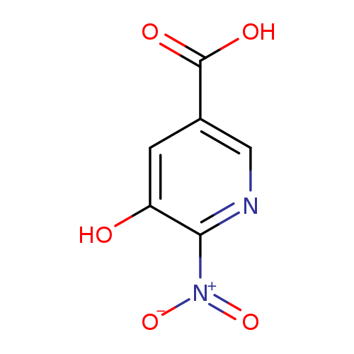 [O-][N+](=O)c1ncc(cc1O)C(=O)O