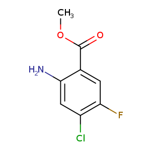 COC(=O)c1cc(F)c(cc1N)Cl