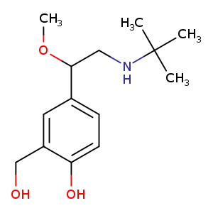 COC(c1ccc(c(c1)CO)O)CNC(C)(C)C