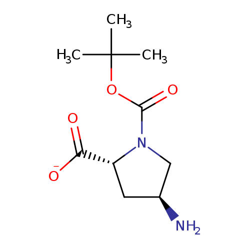 N[C@H]1C[C@@H](N(C1)C(=O)OC(C)(C)C)C(=O)[O-]