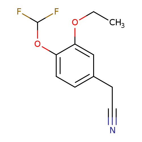 CCOc1cc(CC#N)ccc1OC(F)F