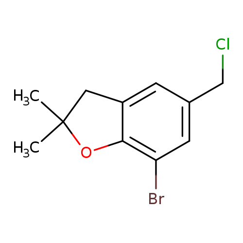 ClCc1cc2CC(Oc2c(c1)Br)(C)C