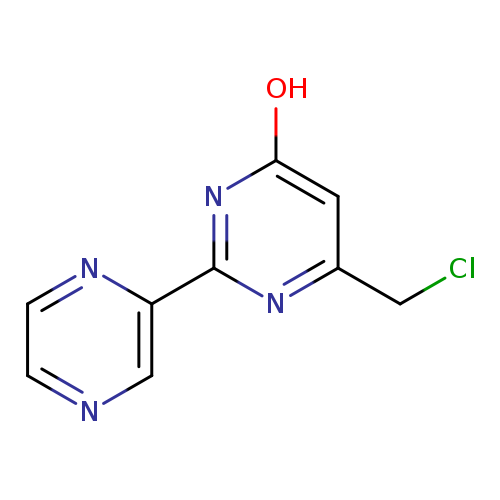 ClCc1cc(O)nc(n1)c1nccnc1