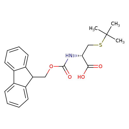 O=C(N[C@@H](C(=O)O)CSC(C)(C)C)OCC1c2ccccc2c2c1cccc2