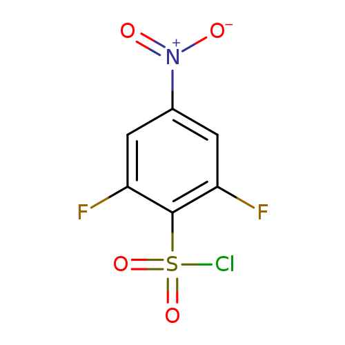 [O-][N+](=O)c1cc(F)c(c(c1)F)S(=O)(=O)Cl
