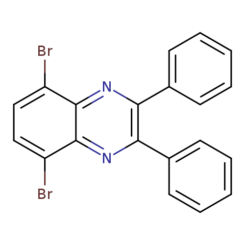 Brc1ccc(c2c1nc(c1ccccc1)c(n2)c1ccccc1)Br