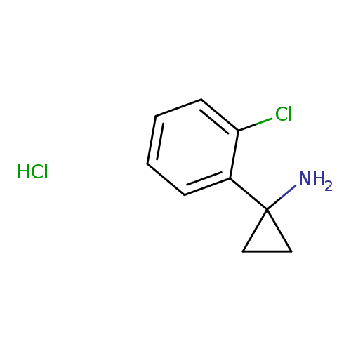 Clc1ccccc1C1(N)CC1.Cl
