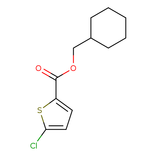 O=C(c1ccc(s1)Cl)OCC1CCCCC1