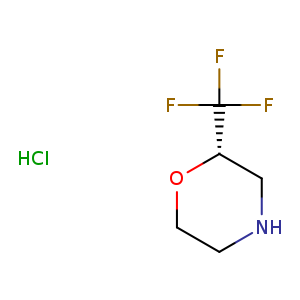 FC([C@H]1OCCNC1)(F)F.Cl