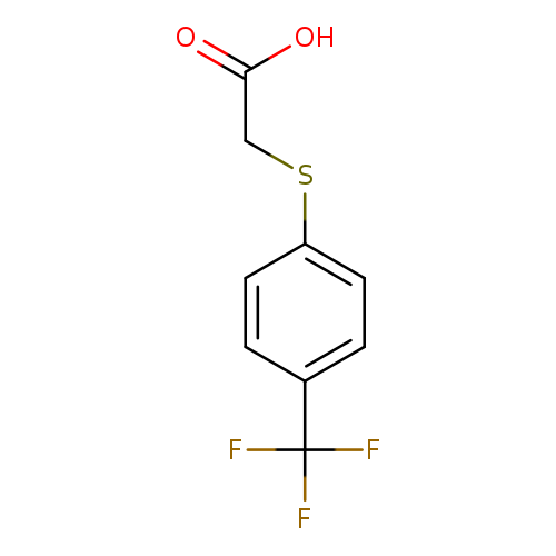 OC(=O)CSc1ccc(cc1)C(F)(F)F